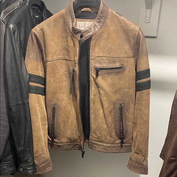 Wilsons Leather Aiden Color Blocked Racer Jacket - Picture 3 of 13